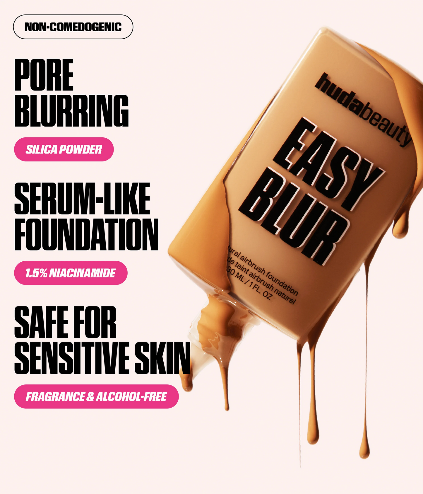 EASY BLUR NATURAL AIRBRUSH FOUNDATION WITH NIACINAMIDE - US 9070